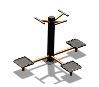 Уличный тренажер "Твистер тройной" УТ337 в Республике Ингушетия