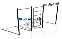 Спортивный комплекс воркаут ВС-129 в Республике Ингушетия