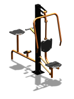 Уличный тренажер "Жим от груди Вело" УТ321 в Республике Ингушетия