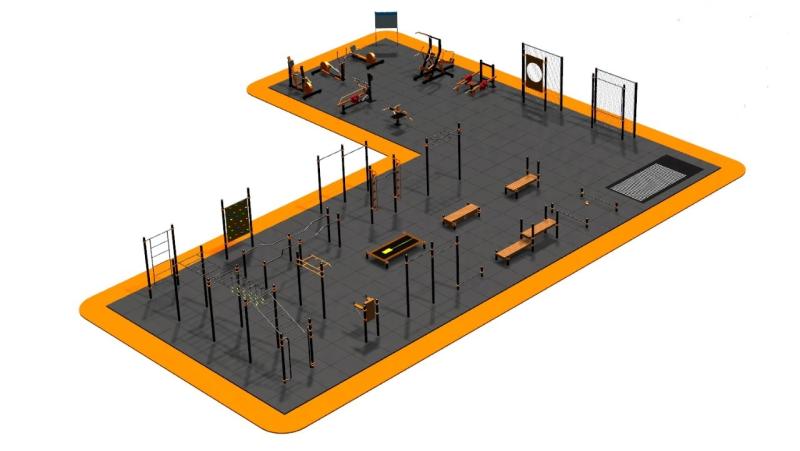 Дизайн проект спортплощадки Угловая в Республике Ингушетия