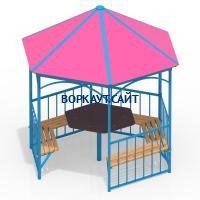 Беседка со столом и лавками МАФ 4121 в Республике Ингушетия