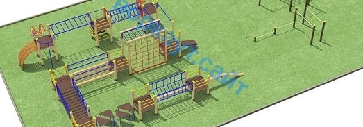 Проект спортплощадки с полосой препятствий в Республике Ингушетия