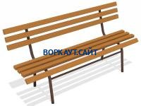 Лавочка со спинкой МАФ 1604 в Республике Ингушетия