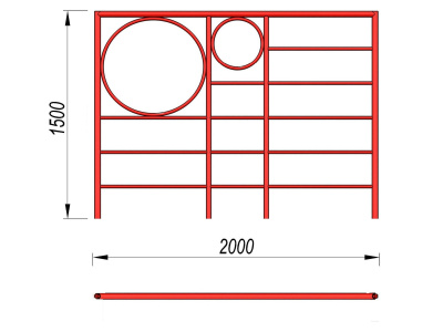 Шведская стенка с кольцами МАФ 3502 в Республике Ингушетия
