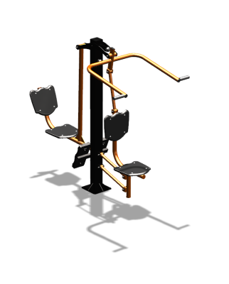 Уличный тренажер "Верхняя тяга Жим ногами" УТ322 в Республике Ингушетия