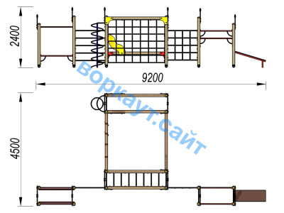 Детский спортивный комплекс ДСК 3102 в Республике Ингушетия