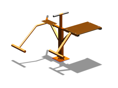 Уличный тренажер "Пресс Гиперэкстензия" УТ327 в Республике Ингушетия