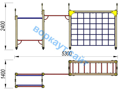 Детский спортивный комплекс Атлет ДСК 3106 в Республике Ингушетия