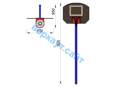 Баскетбольный щит СИО 3510 в Республике Ингушетия