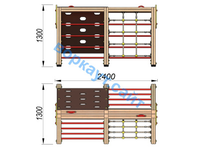 Детский спортивный комплекс ДСК 3203 в Республике Ингушетия