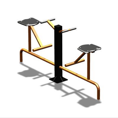 Уличный тренажер  "Твистер сидя двойной"   УТ216 в Республике Ингушетия