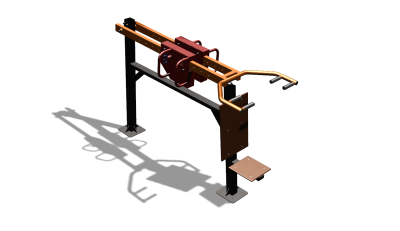 Силовой уличный тренажер  "Жим сидя"  УТ412 в Республике Ингушетия