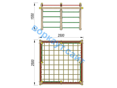 Детский спортивный комплекс ДСК 3109 в Республике Ингушетия