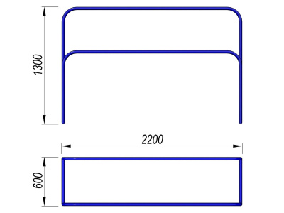 Брусья разновысокие МАФ 3531 в Республике Ингушетия