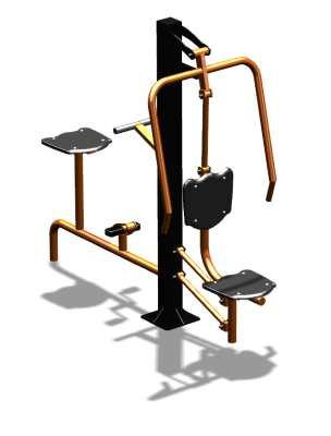 Уличный тренажер "Жим от груди Вело" УТ321 в Республике Ингушетия