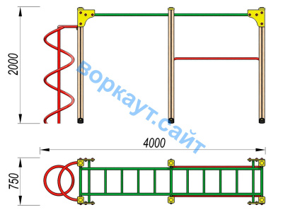 Детский спортивный комплекс ДСК 3104 в Республике Ингушетия
