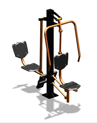 Уличный тренажер "Жим от груди Жим ногами" УТ304 в Республике Ингушетия