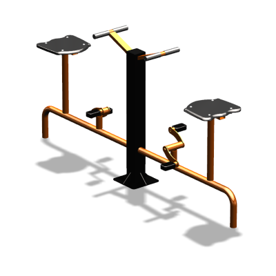 Уличный тренажер  "Вело двойной"   УТ211 в Республике Ингушетия