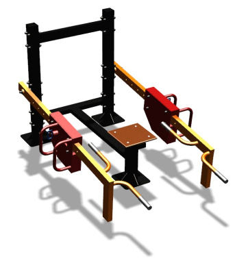 Силовой уличный тренажер  "Приседания/Шраги"  УТ413 в Республике Ингушетия