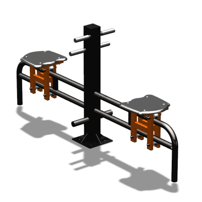 Уличный тренажер  "Каталка двойная"   УТ215 в Республике Ингушетия