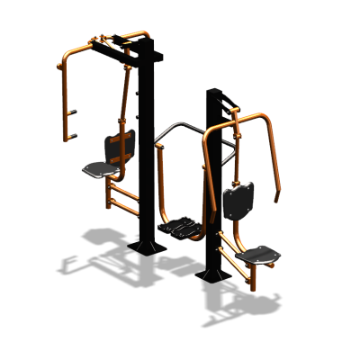 Уличный тренажер "Жим от себя Шагомер Баттерфляй" УТ303 в Республике Ингушетия