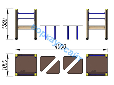 Детский спортивный комплекс Мостик ДСК 3114 в Республике Ингушетия