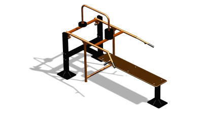 Силовой уличный тренажер  "Горизонтальный жим"  УТ402 в Республике Ингушетия