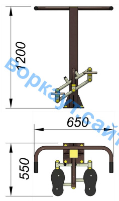 Уличный тренажер "Балансир" УТ 007 в Республике Ингушетия