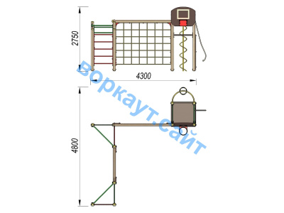 Детский спортивный комплекс ДСК 3112 в Республике Ингушетия