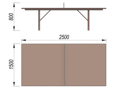 Теннисный стол МАФ 3517 в Республике Ингушетия
