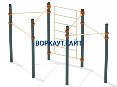 Воркаут турник разноуровневый с шведской стенкой ВС-25 в Республике Ингушетия