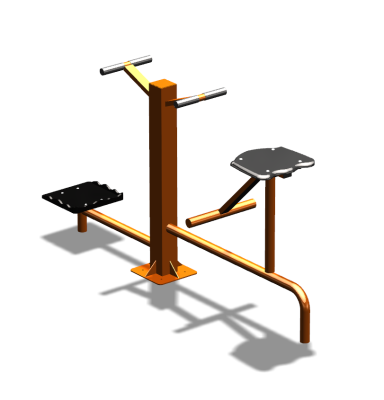 Уличный тренажер "Твистер стоя Твистер сидя" УТ323 в Республике Ингушетия