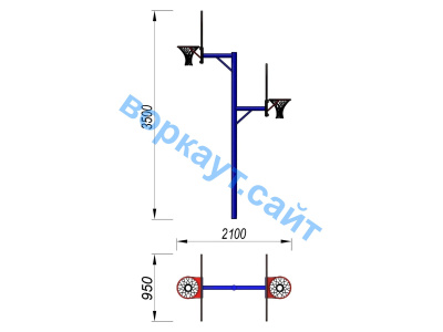 Баскетбольный щит двойной СИО 3511 в Республике Ингушетия