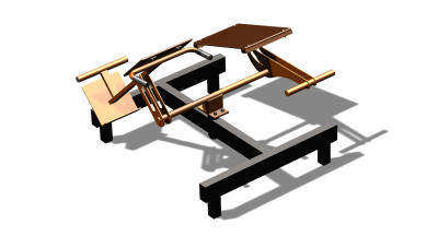 Силовой уличный тренажер  "Пресс Гиперэкстензия"  УТ420 в Республике Ингушетия