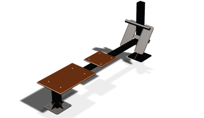 Силовой уличный тренажер  "Скамья для пресса"  УТ415 в Республике Ингушетия